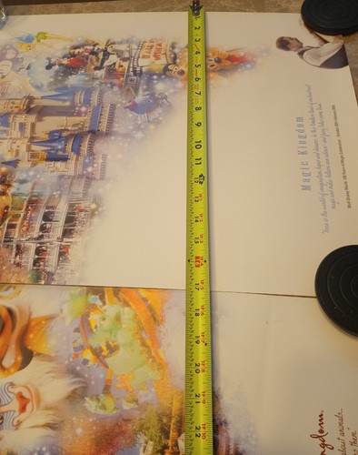 Walt Disney world 100 Years Of Magic Posters prints 2001 2003 Set of 4 - Picture 3 of 11