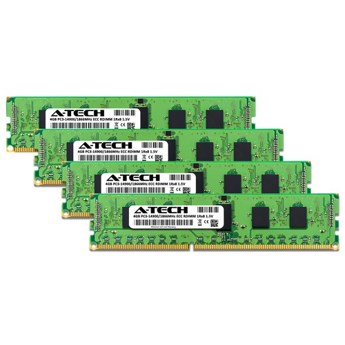 16GB 4x 4GB PC3-14900R RDIMM ASUS RS700-E7/RS8 RS926-E7/RS8 Memory RAM - Picture 2 of 3