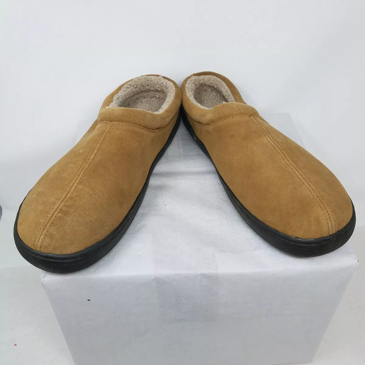 L.B. Evans Men s HideAways Roderic Slippers Brown HA2018 202 Size 12 New w o Box
