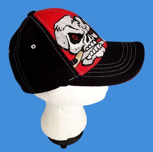 NEVER DEAD Gorra de Motociclista Pirata de San Cristóbal Bordada Zombie Calavera Para Hombre M/L! - Imagen 4 de 7