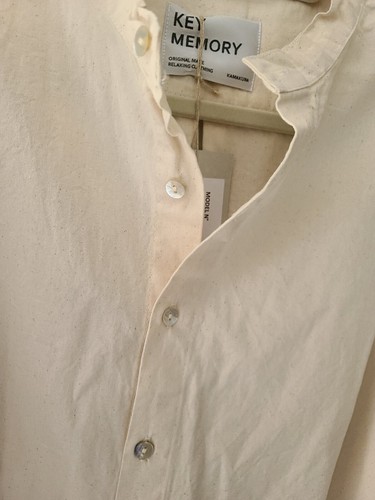 VENTA LIMITADA Camisa ""Abuelo"" Key Memory Kamakura Unisex S Algodón Crudo JAPÓN - Imagen 5 de 7