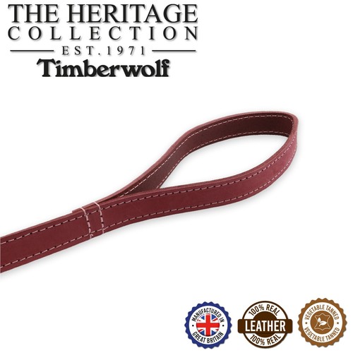 Ancol Dog Collar Leather Timberwolf Round Collar or separate Matching Lead - Picture 24 of 34