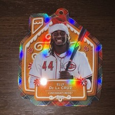 ELLY DE LA CRUZ - 2024 Topps Holiday #MLBO-5 Tree Ornament Die-Cut