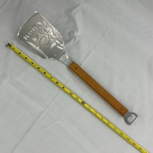 Gift For Mom The Sportula Wood Handle Grill Spatula + Bottle #1 Mom Opener NEW - Picture 10 of 12