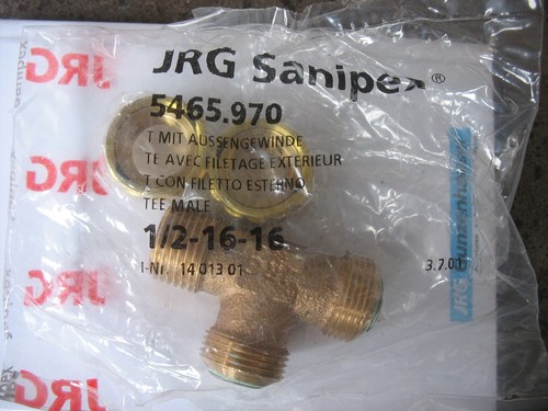 JRG Gunzenhauser Sanipex T-Stück 1/2"-16-16 5465.970 - Bild 1 von 1