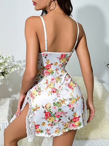 Sexy Lencería Para Mujer Labios Corazón Prendas para Dormir Prendas para dormir Ropa Interior Babydoll Vestido EE. UU. - Imagen 12 de 52
