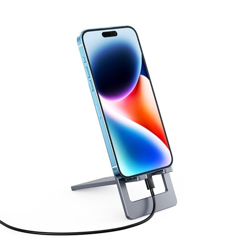 Foldable Aluminum Desktop Mobile Phone Stand Smartphones Support Bracket Holder - 第 5/8 張圖片
