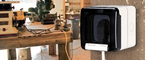 Aufputz Schuko Feuchtraum Steckdose IP66 Hergestellt in der EU von Scame 1-fach - Imagen 3 de 6