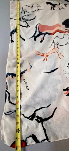 Womens Art to Wear Petroglyph Kimono L Horse Antelope Print vest festival boho - Picture 7 of 15