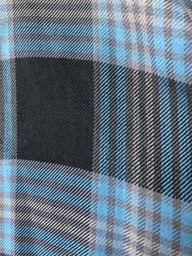 VTG 40s PEERLESS MEN'S SHADOW PLAID GABARDINE LOUNGE ROBE SMOKING BLUE BLACK M - Picture 6 of 11