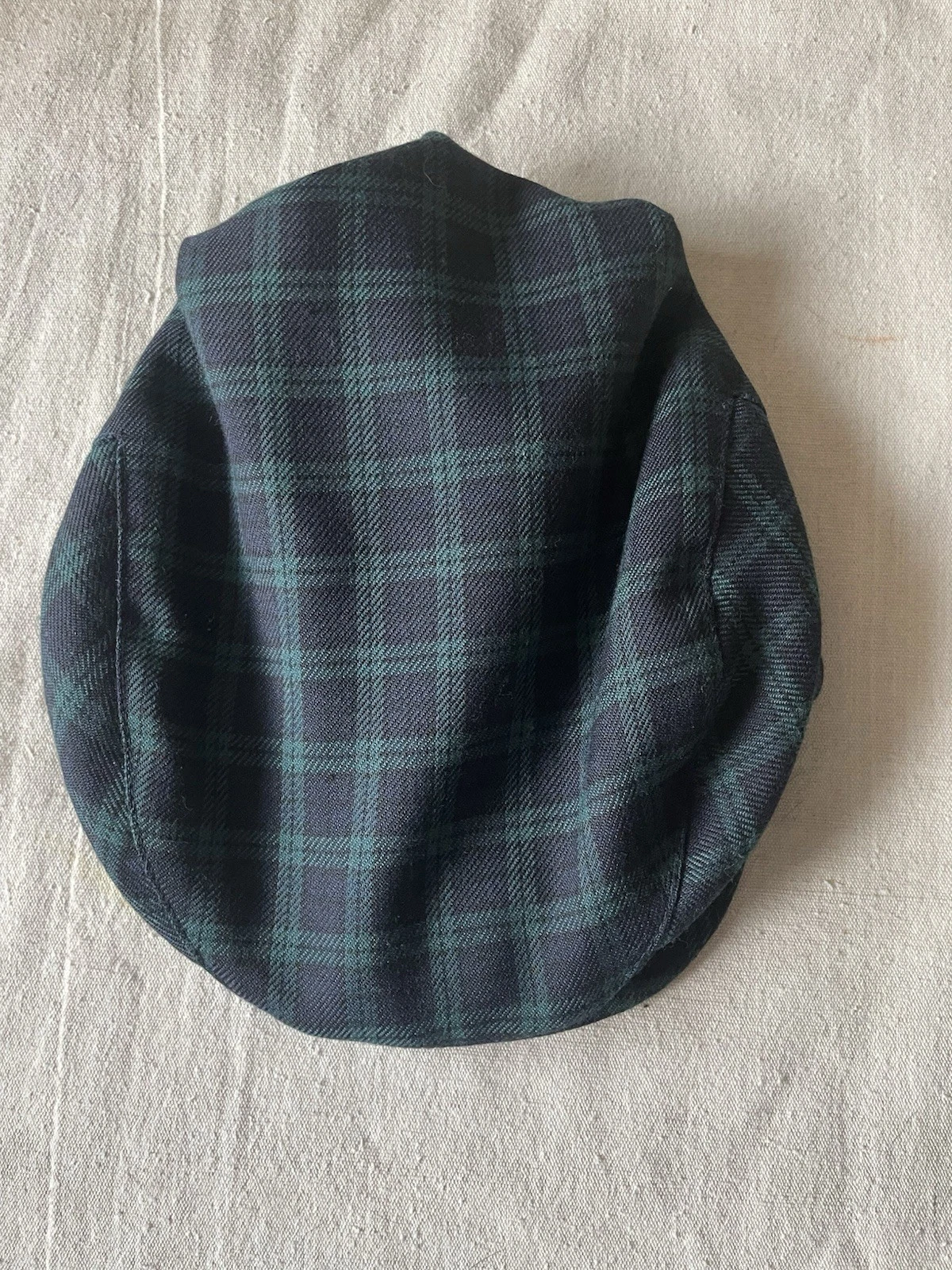 NWT T.F. LAWRENCE FLORENCE EISMAN Gatsby Newsboy Plaid Navy Green