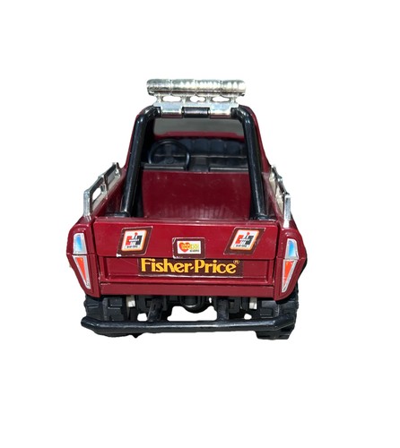1983 VINTAGE FISHER PRICE #370 Trail Boss 4x4 pickup camion avventure made in USA - Foto 5 di 12