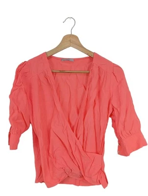3 SUISSES Blouse portefeuille Dames Blouse T EU 34 orange clair - Photo 1/4