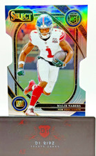 2024 Panini Select - Club Level Malik Nabers #220 Silver Prizm Die-Cut (RC)