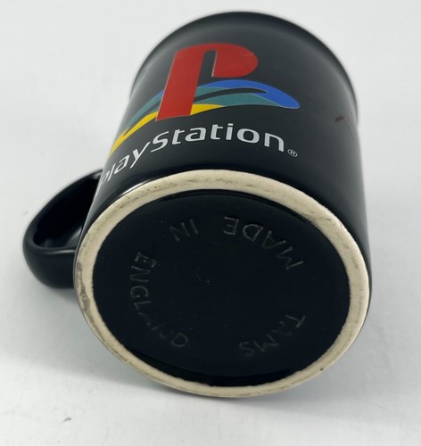 Vintage PS1 Playstation 1 Mug Coffee Cup Tams England Black OG Logo 1990’s RARE - Picture 5 of 5