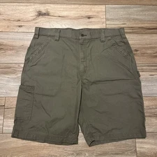 Men's Carhartt Carpenter Utility Shorts SZ 40x10 Brown B147 LBR Casual Work