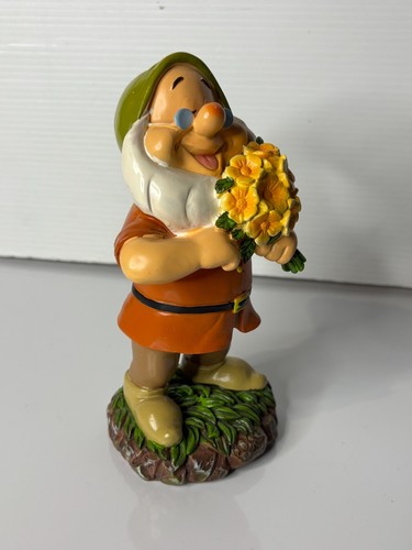 NUOVA statuina Disney Biancaneve e i sette nani nani doc giardino 8" - Foto 2 di 3