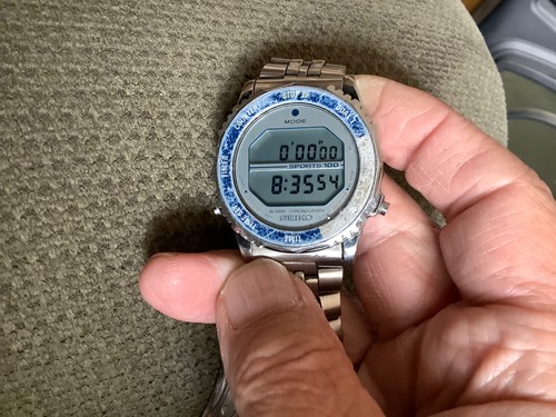 Seiko Astronaut Watch A829-6019 Rotocall needs help fix or parts rare new batt - Picture 6 of 13