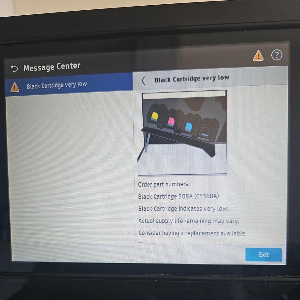 HP Colour LaserJet MFP M577 A4 Printer with  Cabinet Stand - Image 4 of 4