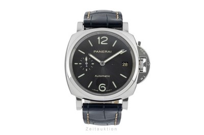 Panerai Luminor Due 3 Days Edelstahl Automatik Herrenuhr Ref. PAM00903 Papiere