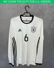 Germany Home football shirt 2016 - 2017 LONG #6 Adidas Authentic Mens 6