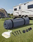 FoundGo Awning Carpet HDPE Camping Outdoor Rug with Eyelets,Nails,Broom,for R...