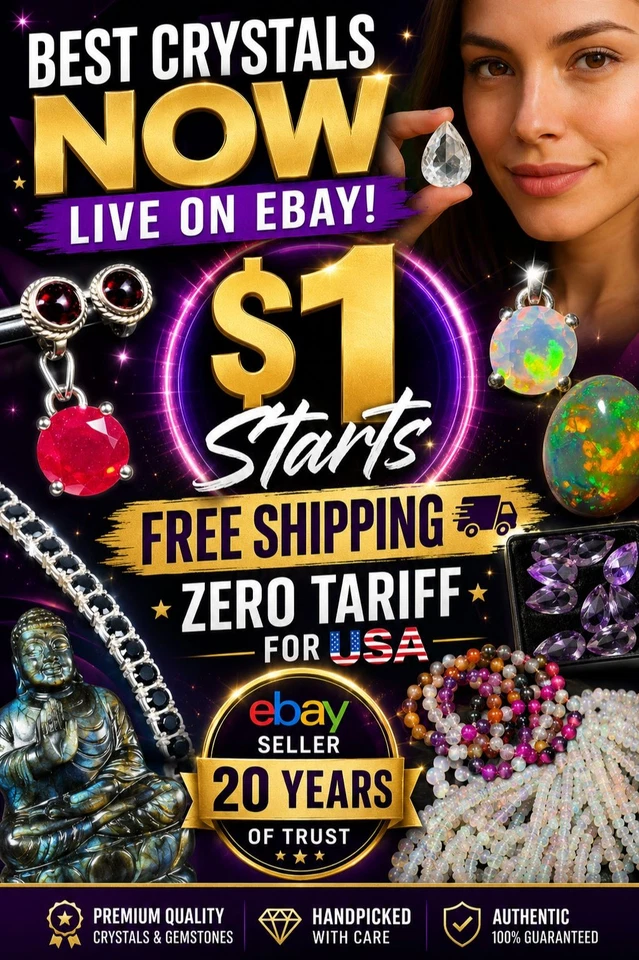 🌈 RARE GEMSTONE BLOWOUT! $1 Start | Jewelry, Crystals & More