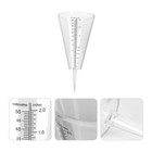 Rain Measuring Gauge Stand Glass Transparent Water Collector Accurate Outdoor