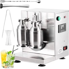 Automatic Milk Tea Shaking Machine Electric Double Frame Shaker 400r/min
