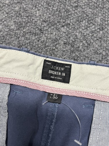 J Crew Hose blau Chino Taucher Stickerei 770 gerade Herren 31 29" Schrittlänge - Bild 2 von 9