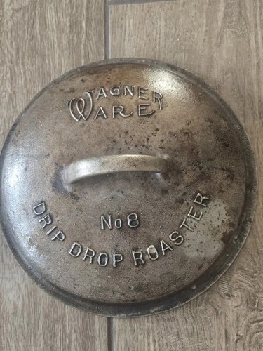 Wagner Ware #8  Drip Drop Roaster  LID COVER ONLY (NOT SEASONED)