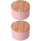  2 Pack Snack Box with Compartments Cookie Packaging Large Tin Nesting Tins