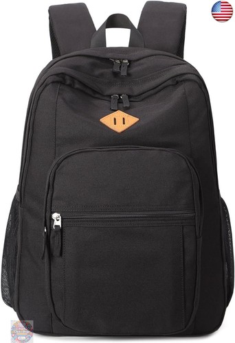 abshoo Classical Basic Travel Backpack For School Water Resistant Bookbag - Picture 4 of 10