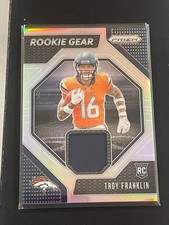 2024 Panini Prizm Troy Franklin Rookie Gear Silver Prizm Patch RC Broncos RG-TFN