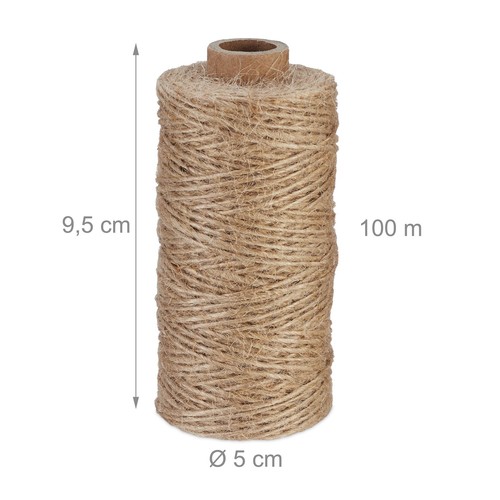 Juteschnur Packschnur 1 mm x 100 m Gartenschnur 6er Set Bastelschnur Naturgarn - Bild 4 von 7