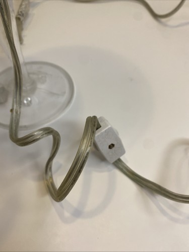 Vintage Blue Lucite Martini Lamp Light Up Bar Decor Wide Retro Y2k Decor - Picture 11 of 15