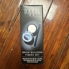 New TOPPIK BROW BUILDING FIBERS SET - #MEDIUM BROWN