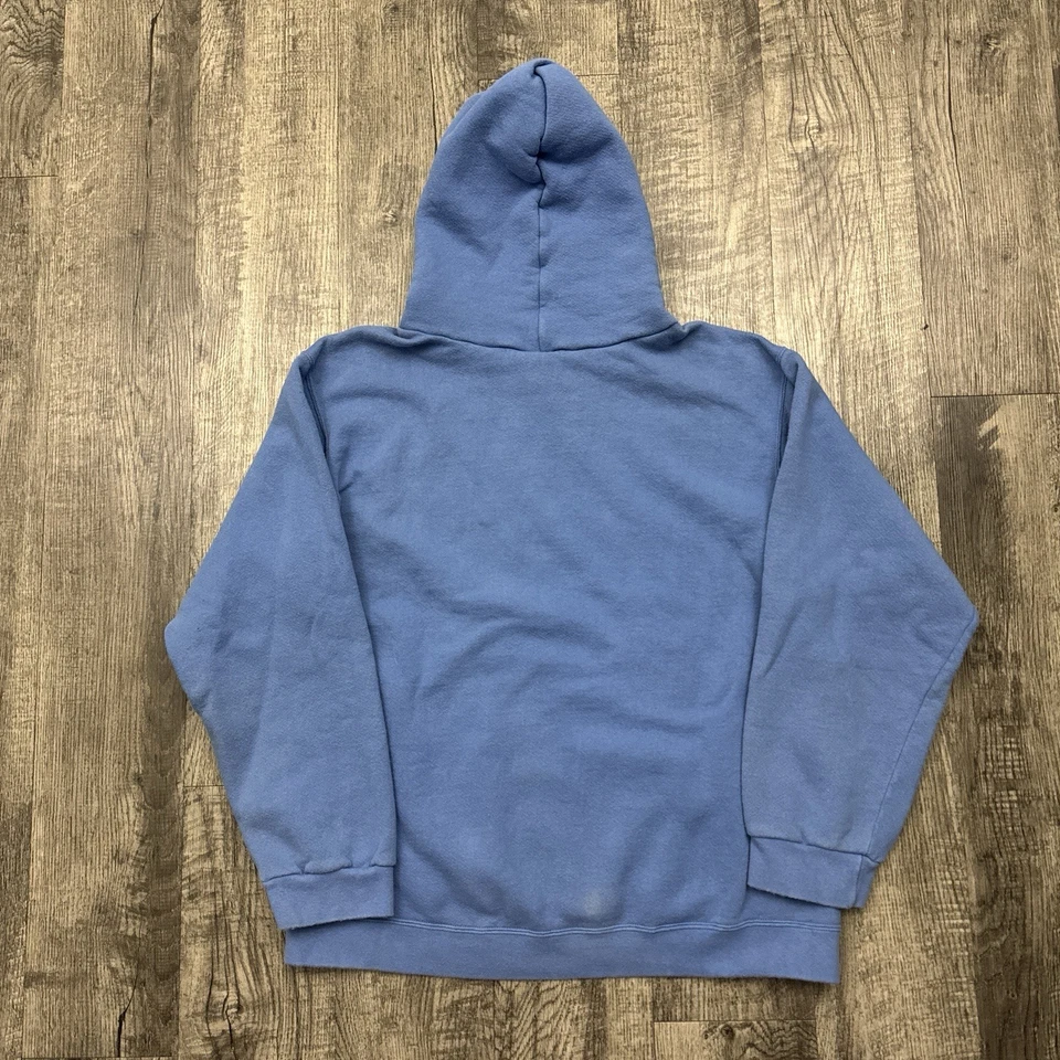 Sudadera con Capucha Nike Sky Blue Center Swoosh Años 90 De Colección Rara EE. UU. M Foto 2 de 4
