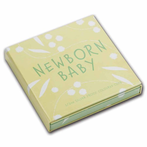 2025 Tuvalu 1/2 oz Silber coloriert Newborn PP (Box) - Bild 5 von 5
