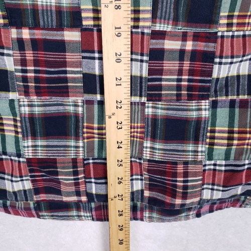 Krazy Kat Patchwork Madras Shirt XL Multicolor Ivy League Coastal Opa - Bild 6 von 6