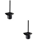 2 PCS Badezimmer Zubehör Set Klobürste Wandhalterung Badezimmerbürste