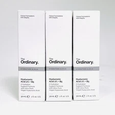 LOT of 3 The Ordinary Hyaluronic Acid 2% + B5 Serum 1oz Hydrating Skincare