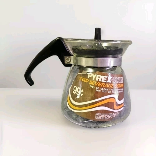 Vintage Pyrex Ware 2 Cup Beverage Server Brand New 10 Oz  MCM