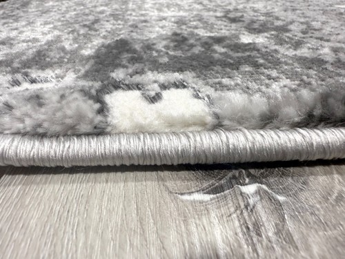 Modern Abstract Area Rug Shiny Vibrant High Low Pile Rug Living Room - Picture 7 of 18