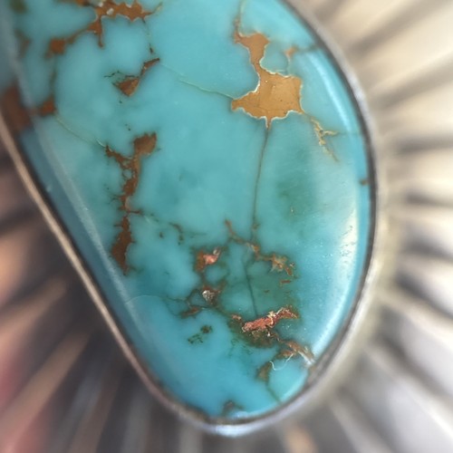 James Roanhorse Navajo Pendant Brooch Exceptional Turquoise Sterling Vintage 36 - Picture 17 of 18
