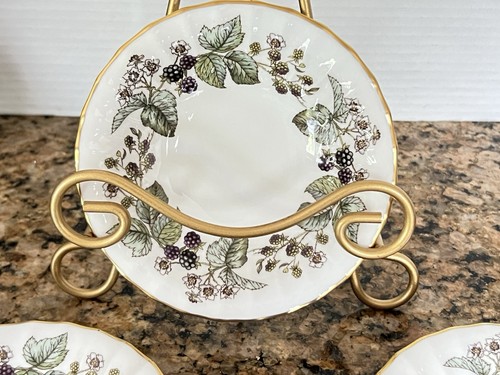 Vintage Royal Worcester Lavina Z2821 Fine Bone China (4)5.5” Bowls England EC - Picture 12 of 22