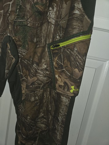 UA Under Armour Realtree Camo Pants Mens Scent Control Hunting 36 Fleece Storm - Picture 3 of 11