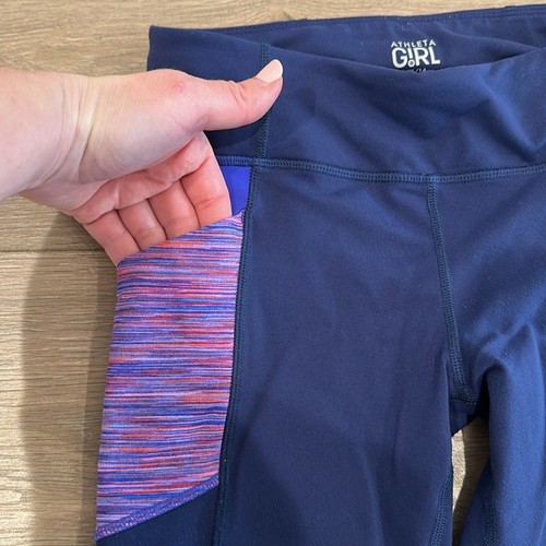 ATHLETA GIRL Goodnight Nora Colorblock Pocket Tight Active Workout Legging XL/14 - Picture 9 of 12