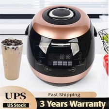 5L Commercial Automatic Nonstick Pot Tapioca Bubble Tea Pearl Maker Machine US