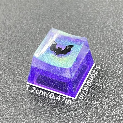 1Pcs Halloween Cap Bat Spider Ghost Key Cap Personalized Transparent Key Cap _ch - Photo 3/18
